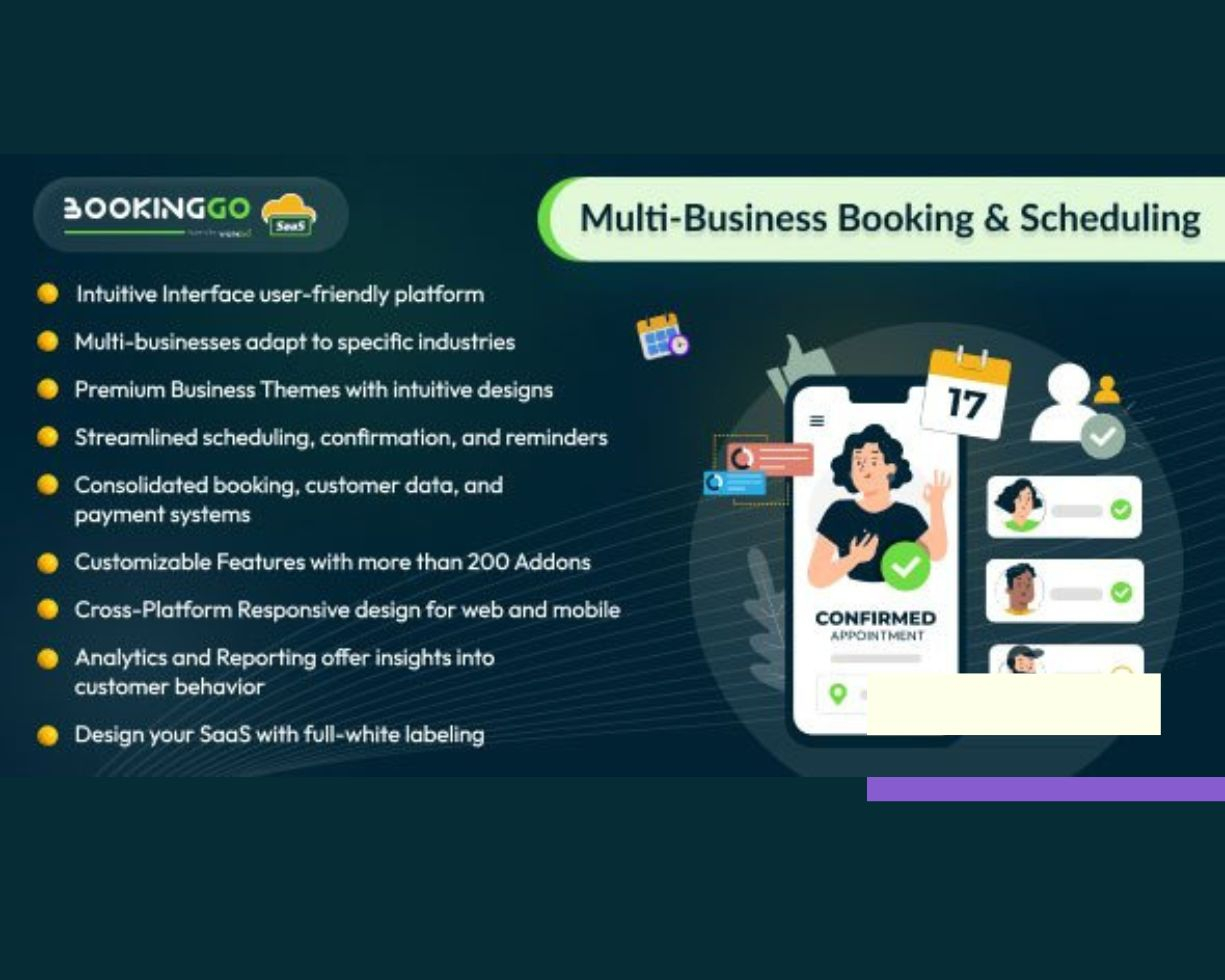 BookingGo SaaS v4.8 - Multi Business Appointment nulled without license key needed