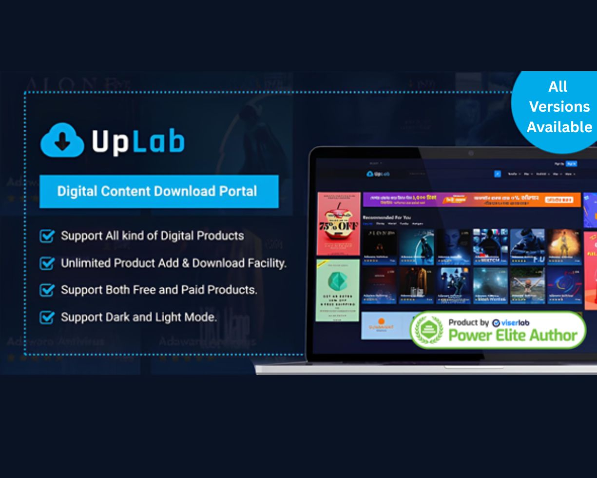 UpLab - Digital Content Download Portal all versions available