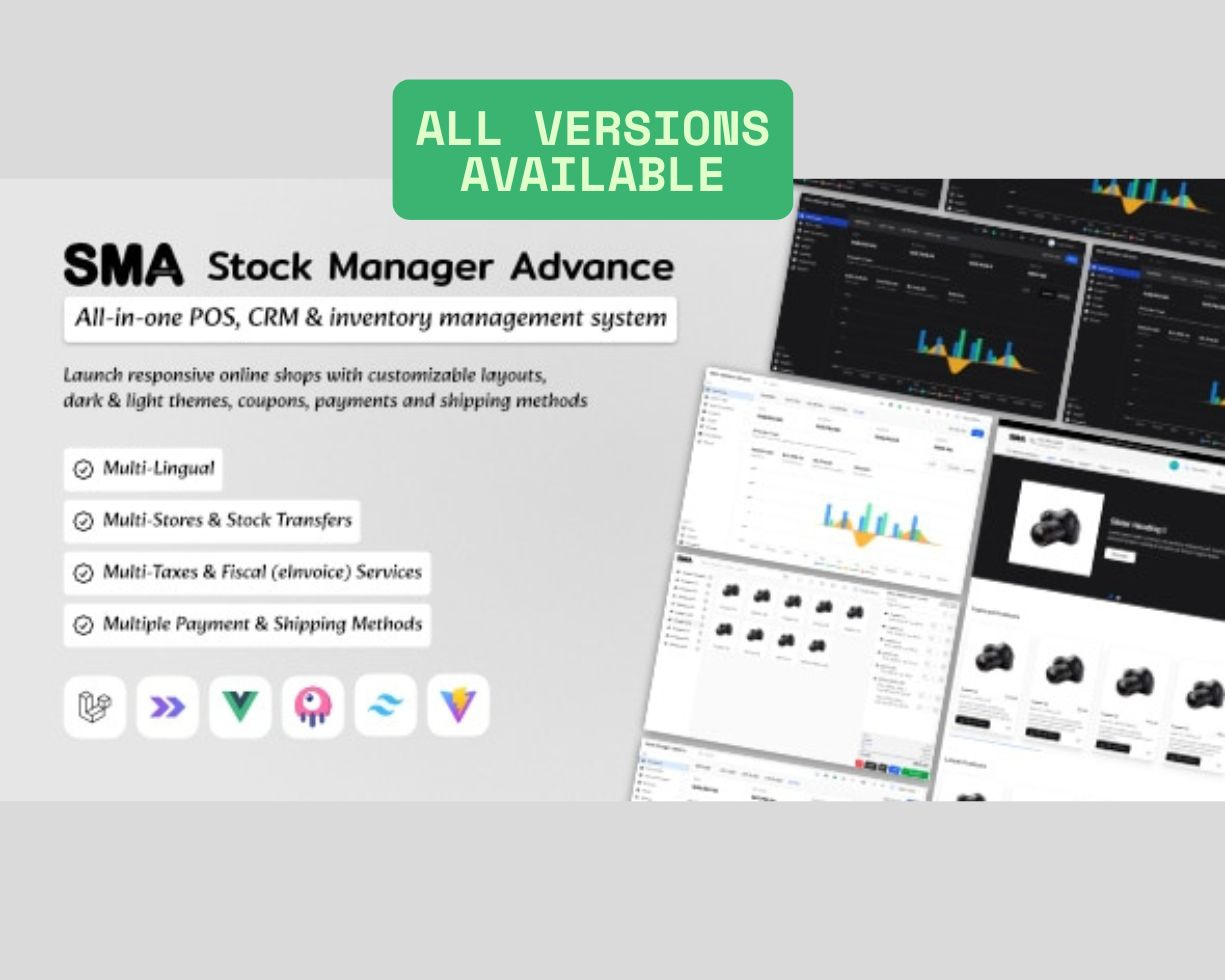 Stock Manager Advance with All Modules - all versions available